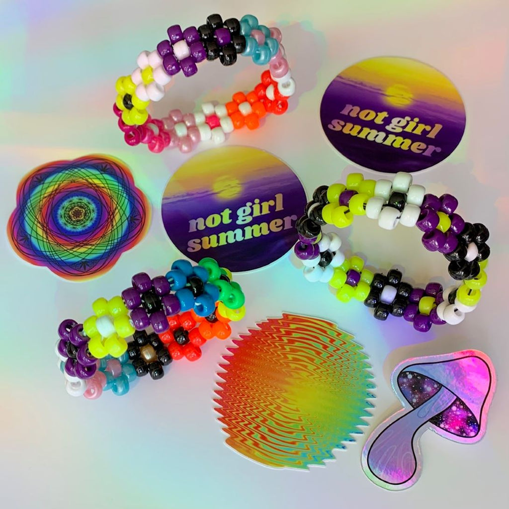 Beyond the Binary: Nonbinary Kandi & Sticker Bundle