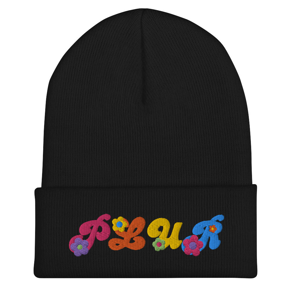 PLUR Cuffed Beanie