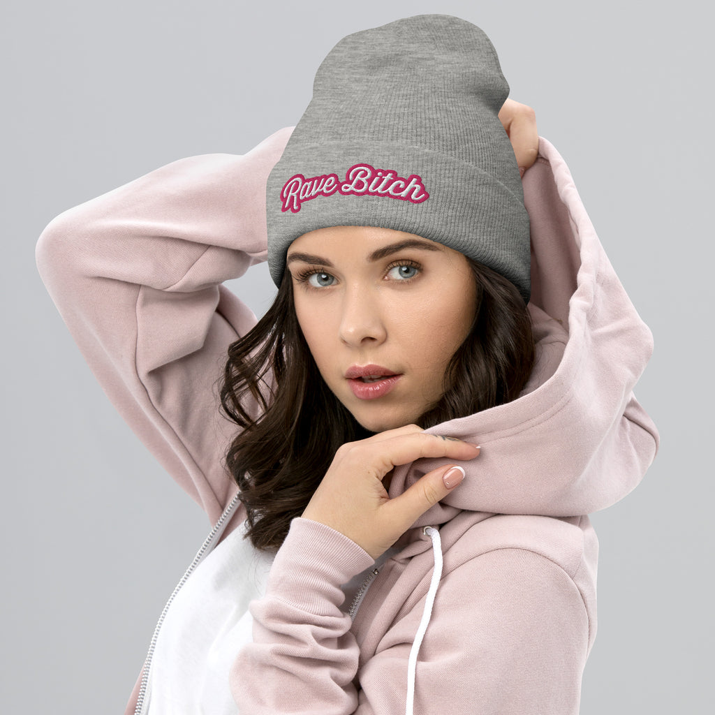Rave Bitch Cuffed Beanie
