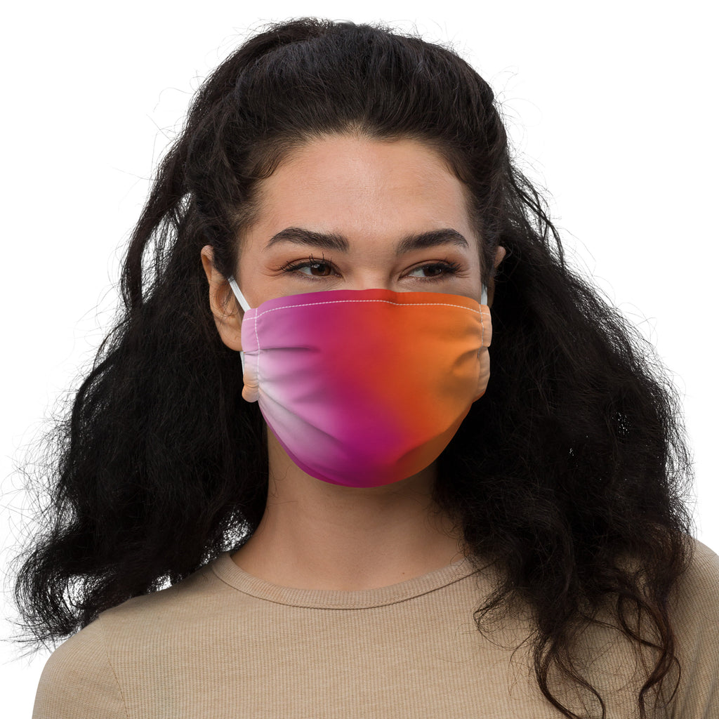 Sapphic Sunset Premium Face Mask