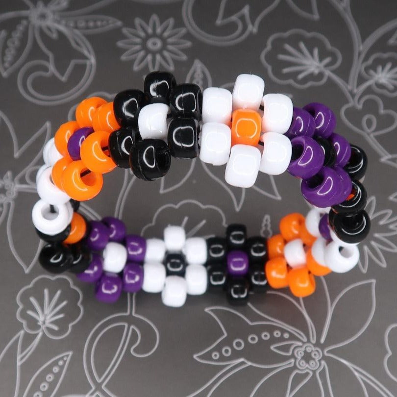 Halloweentown Flower Kandi Bracelet