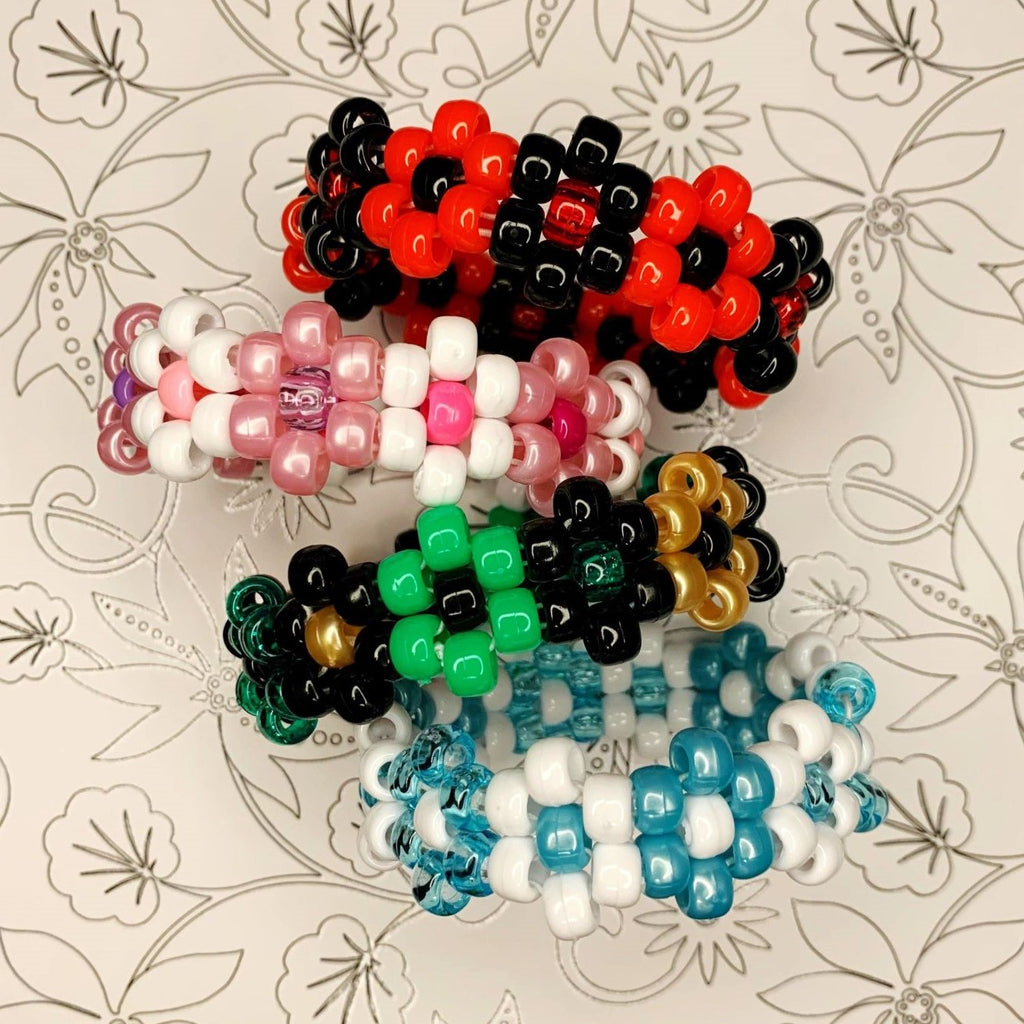 Festive Flower Kandi Bracelets