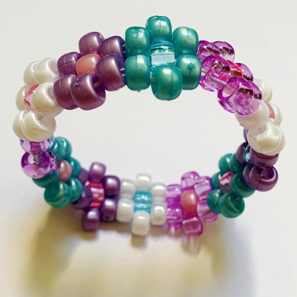 Pastel Flower Kandi Bracelet