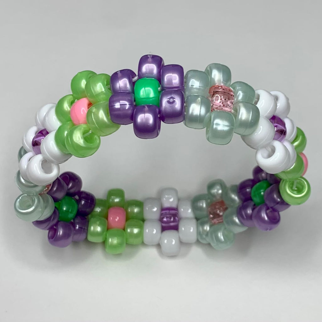 Puff Puff Pass Princess Flower Kandi Bracelet