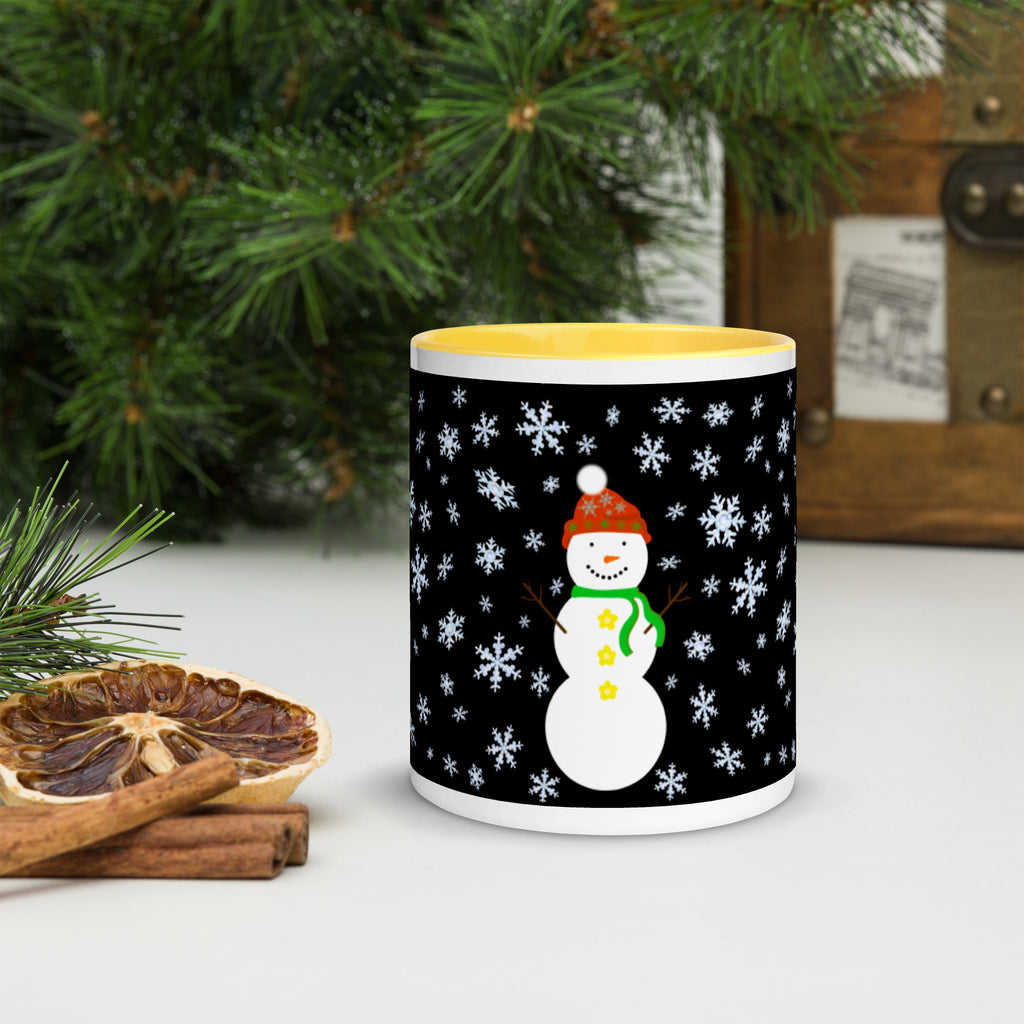 Snowman Mug with Color Inside